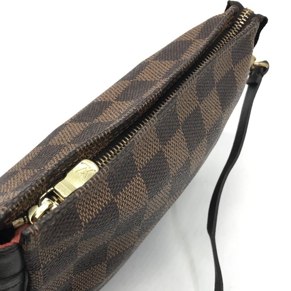 Louis Vuitton Damier Trouse Makeup Pouch Canvas Leather Black Brown - Picture 8 of 13